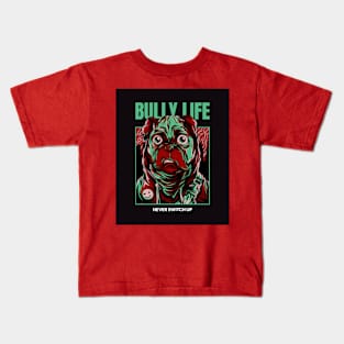 bully  life dog lover drip Kids T-Shirt